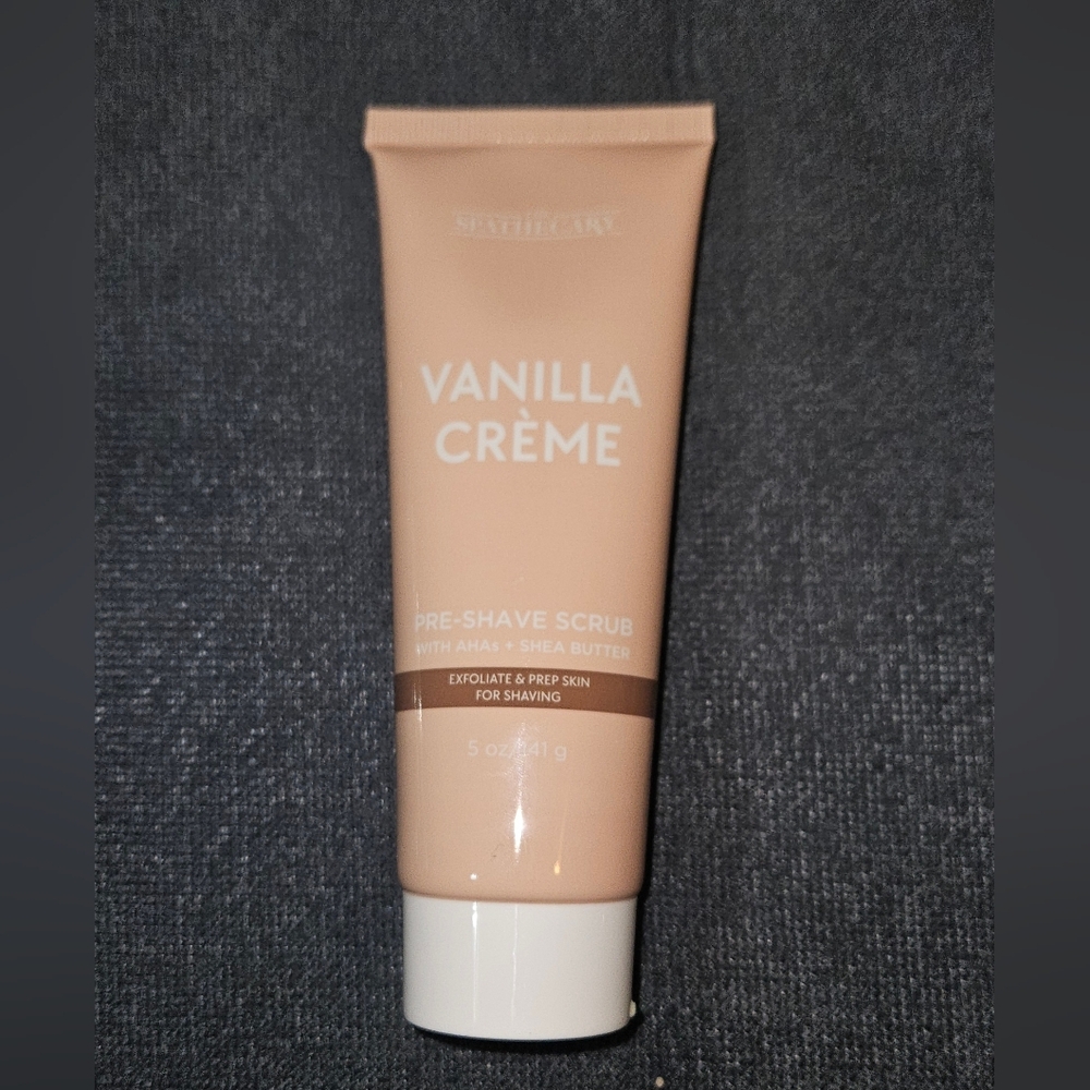 Spathecary Vanilla Crème Pre-Shave Scrub 5fl Oz BNIB